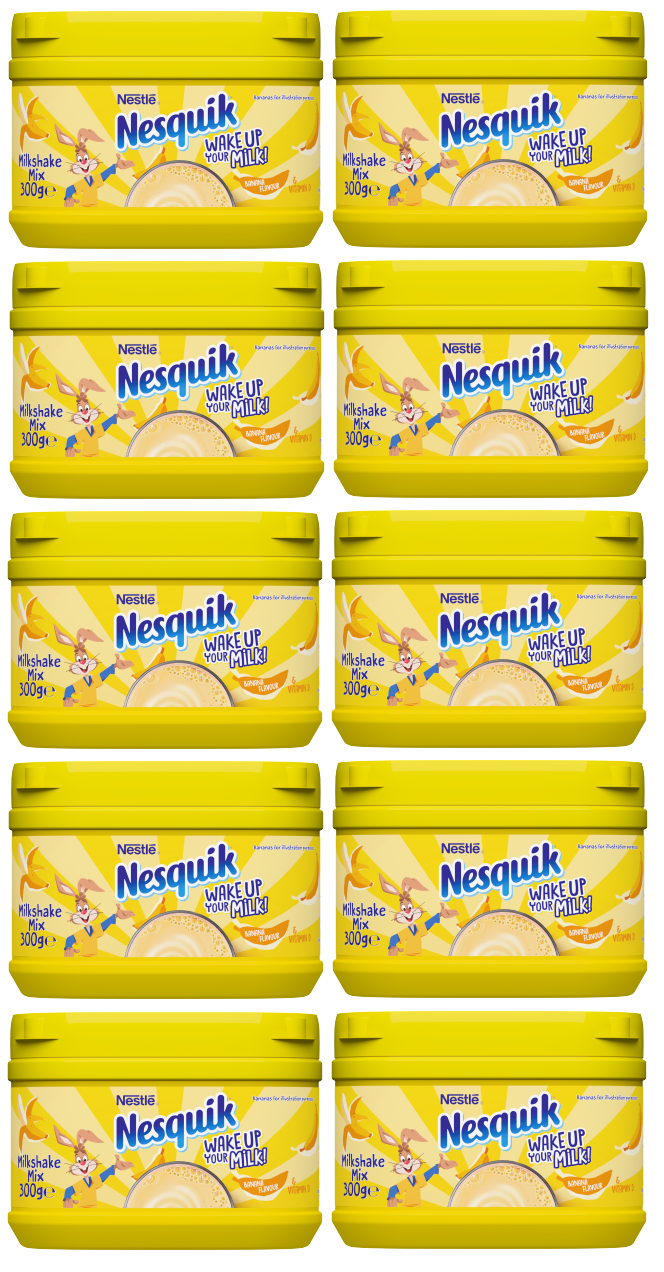 10 X Nesquik Banana Milkshake 300G