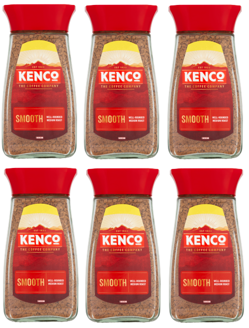 6 x Kenco Smooth Instant Coffee - 100GR