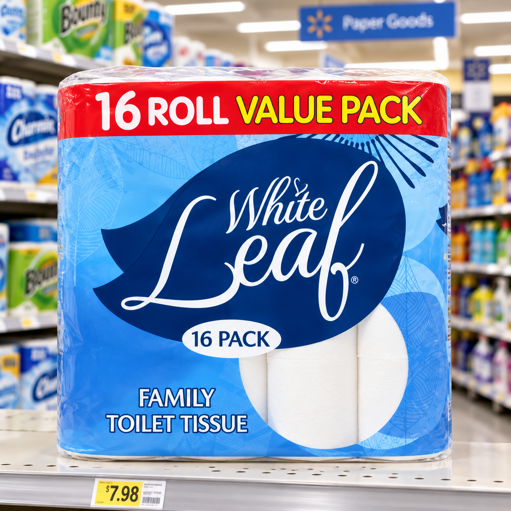 5 X White Leaf 16 Roll
