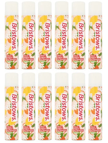 12 X Bristows Dry Shampoo Original 200ML