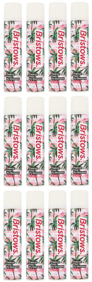 12 X Bristows Dry Shampoo Tropical 200ML