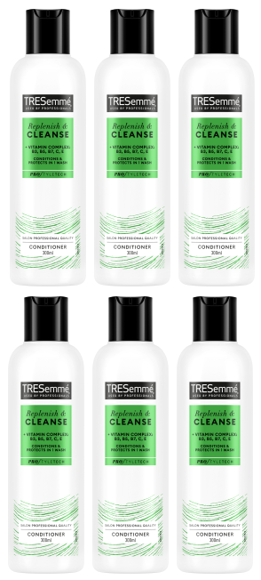 6 X Tresemme Conditioner Replenish & Cleanse  300ML
