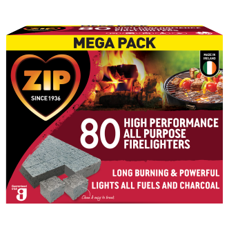 12 X Zip Firelighters 80 PACK