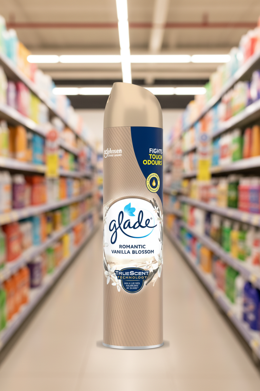 12 x Glade Air Sheer Vanilla Blossom - 300ML
