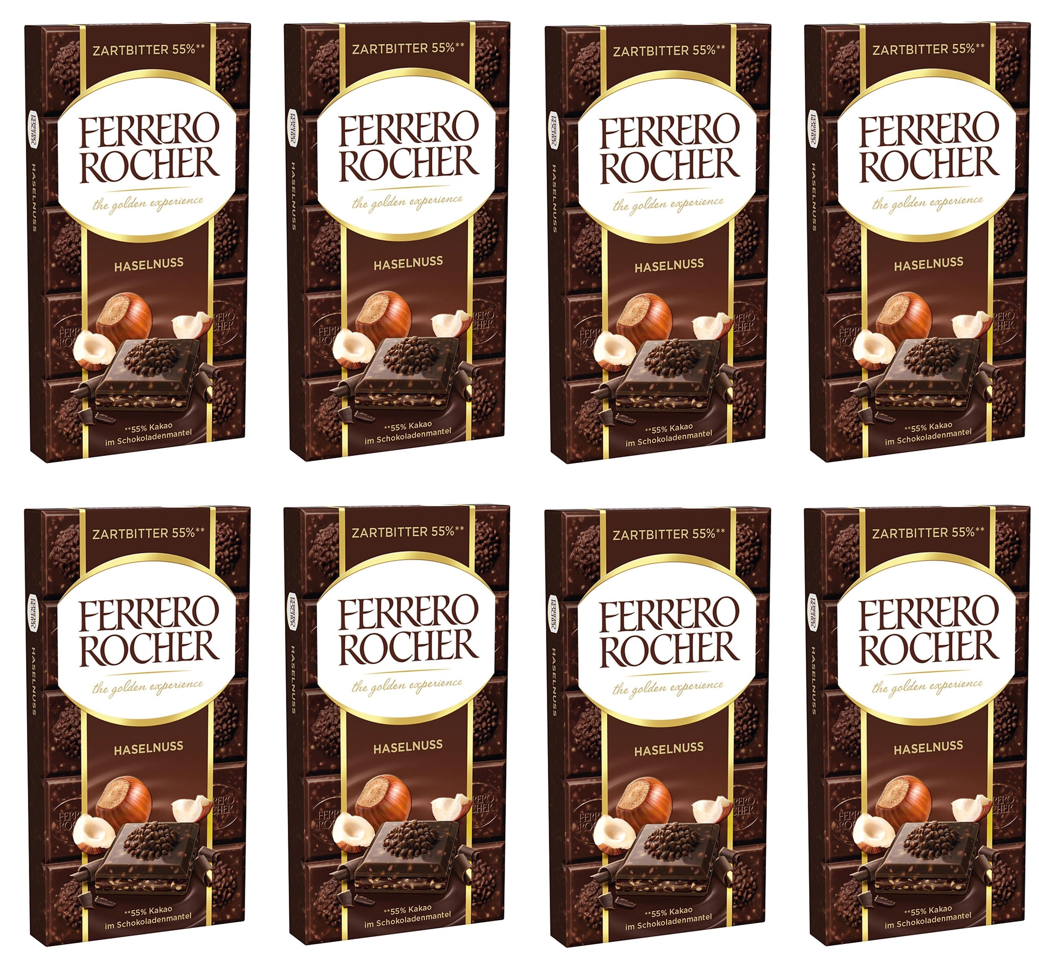 8 x Ferrero Rocher Dark Large Bar - 90GM