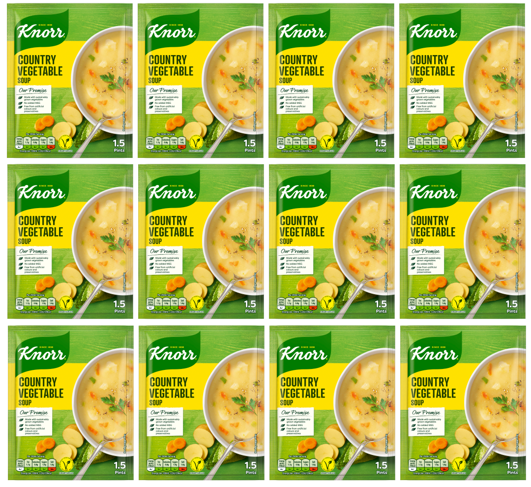 12 x Knorr Soup Country Veg 72G