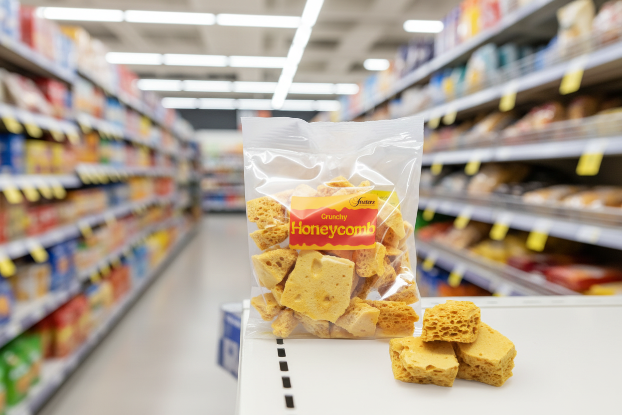 16 x Fosters Crunchy Honeycomb Bags 80Gm