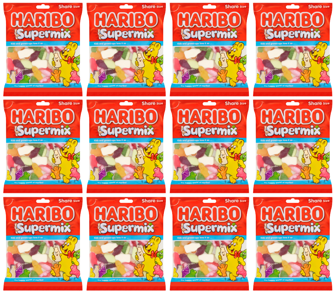 12 x Haribo Supermix 160Gm