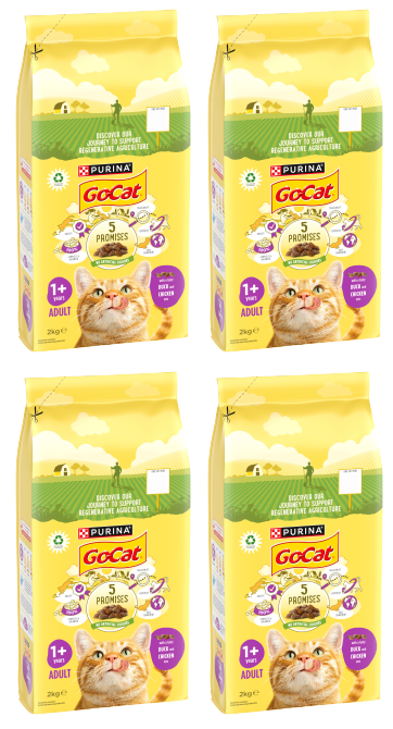 4 x Go Cat Chicken & Duck  - 2KG