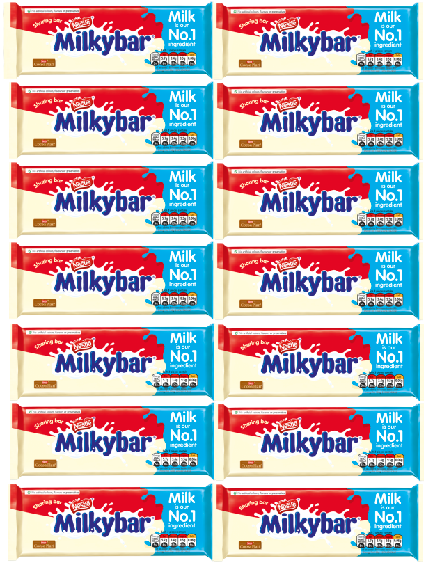 14 x Nestle Milky Bar Large 90Gm