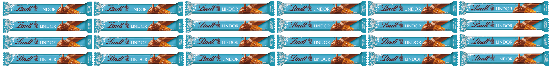 24 X Lindor Salted Caramel Treat Bar 38G