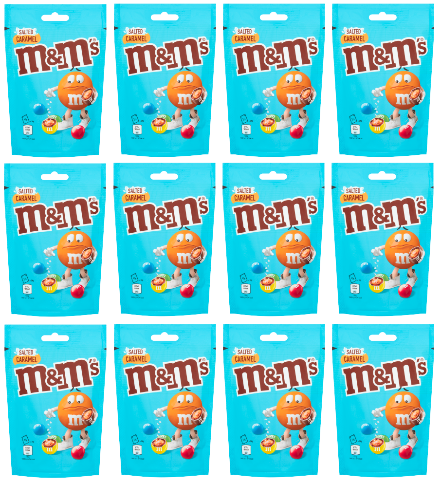 12 x M&M'S Salted Caramel Pouch - 102GM