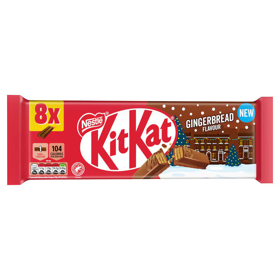 20 X Kitkat 2F Gingerbread Multipack - 8X20.7Gm