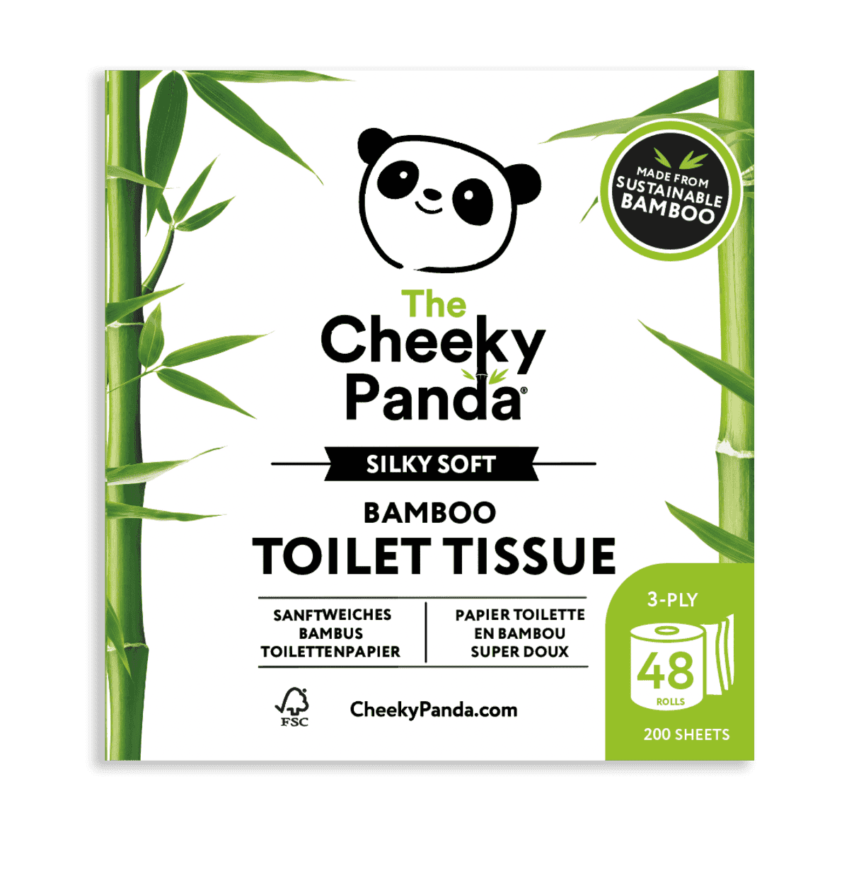 The Cheeky Panda Plastic free toilet tissue - 48pc