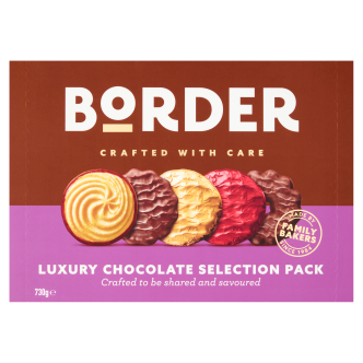 3 x Border Biscuits Luxury Chocolate Selection - 730GM