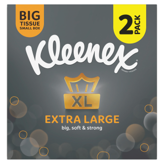 12 X Kleenex Extra Large Tissues Compact 2 PACK