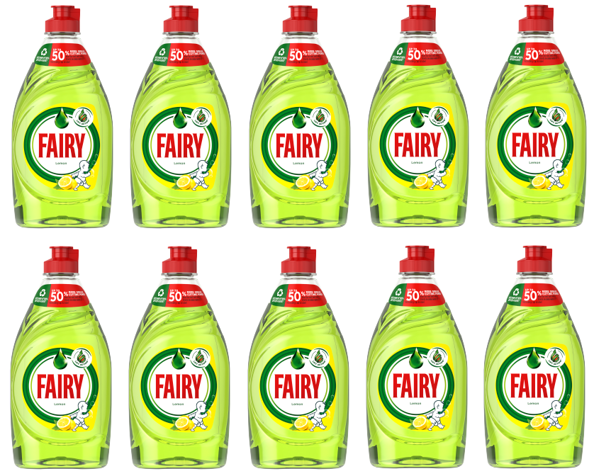 10 x Fairy Liquid Lemon - 320Ml