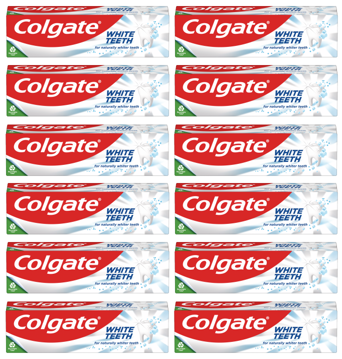 12 x Colgate Toothpaste White Teeth - 75Ml