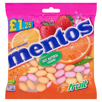 12 X Mentos Fruit Bag 135G