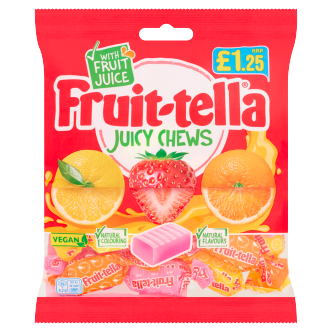 12 X Fruitella Juicy Chews Bag 135G