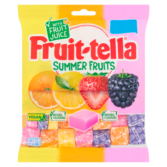 12 X Fruitella Summer Fruit Bag 135G