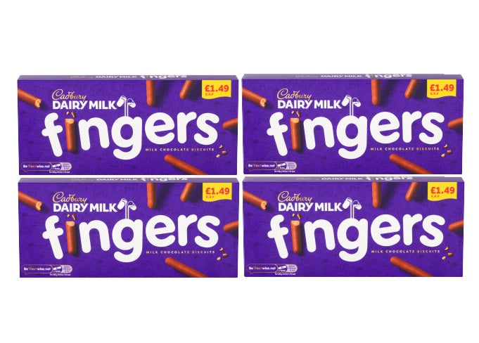 4 X Cadbury Fingers - 114Gm