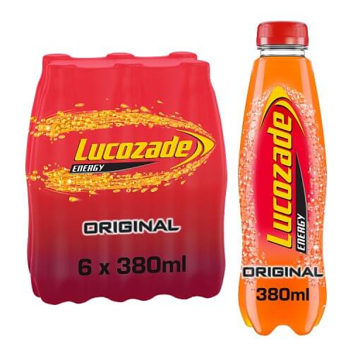 6 x Lucozade Energy Original 380Ml