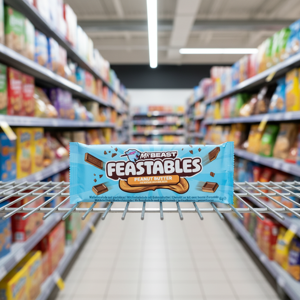 10 x Mr Beast Feastables Peanut Butter Chocolate  - 60GM