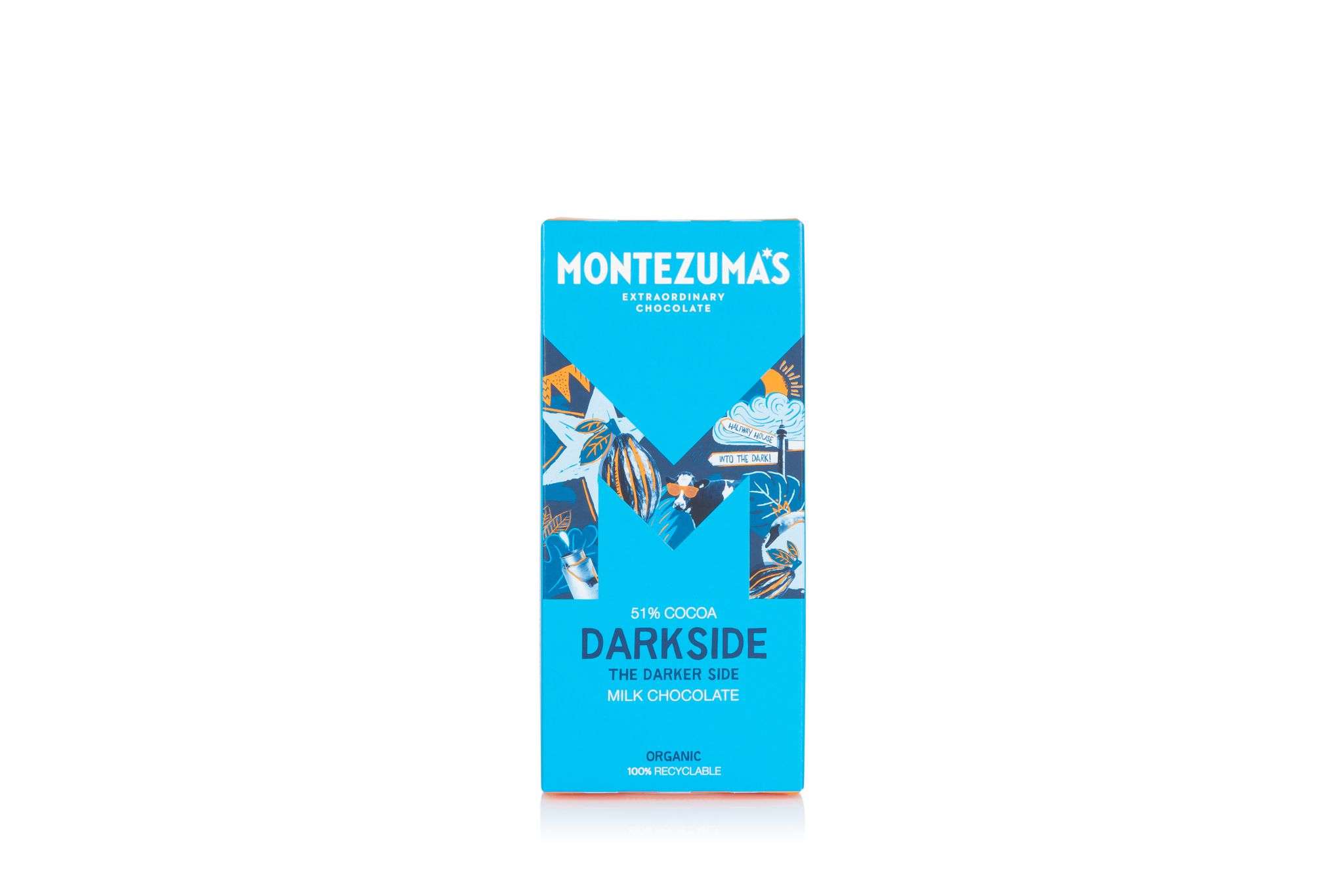 12 x Montezuma Dark Side - 51% Milk - 90g