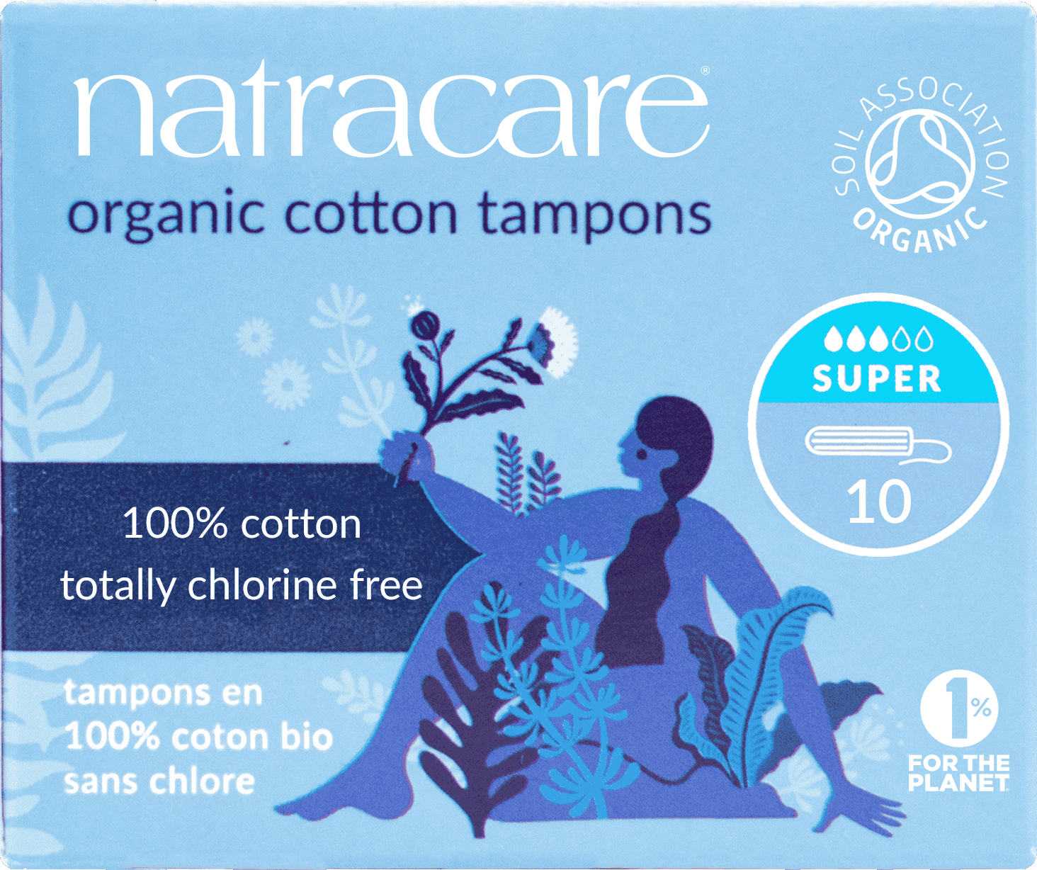 Natracare Organic Super Digital Tampons - 10pc