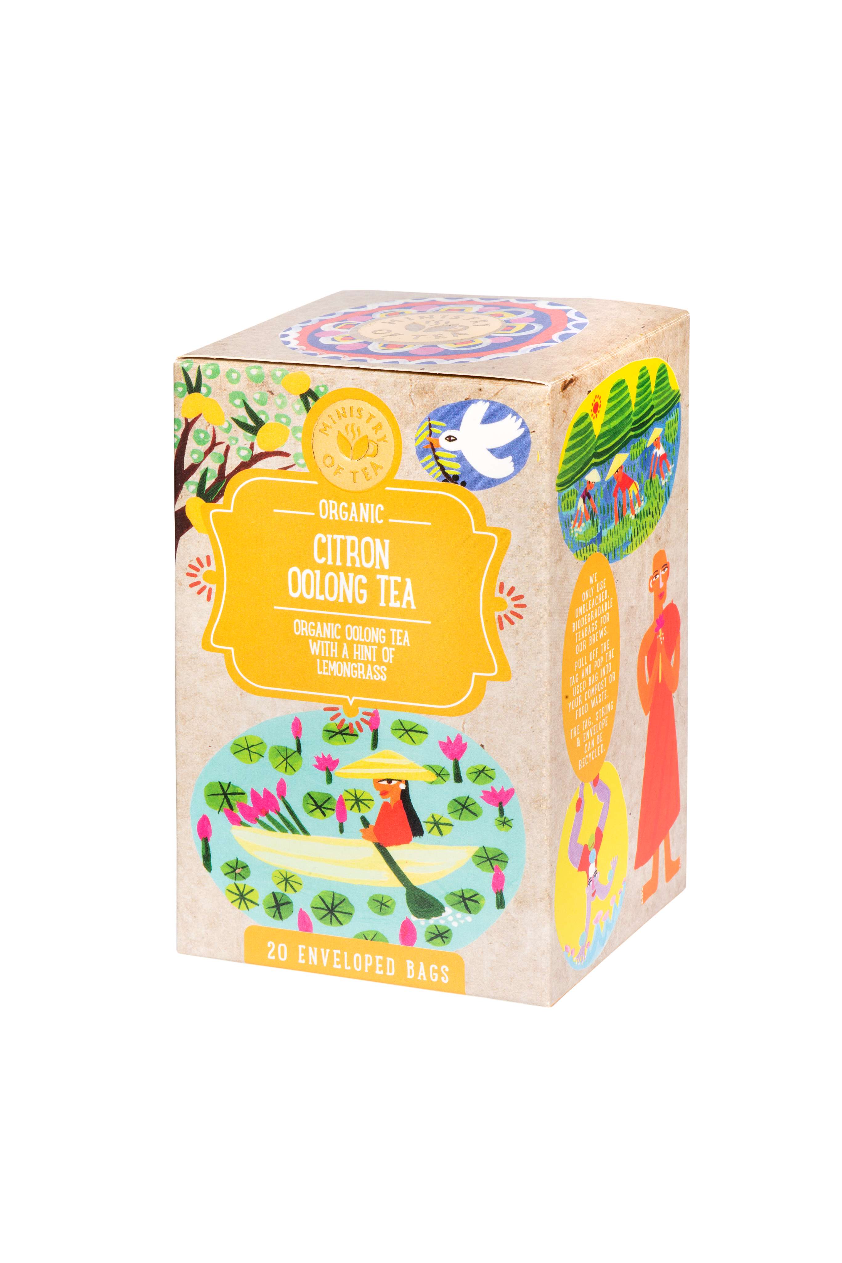 Ministry of Tea Organic Citron Oolong Tea  - 20bags