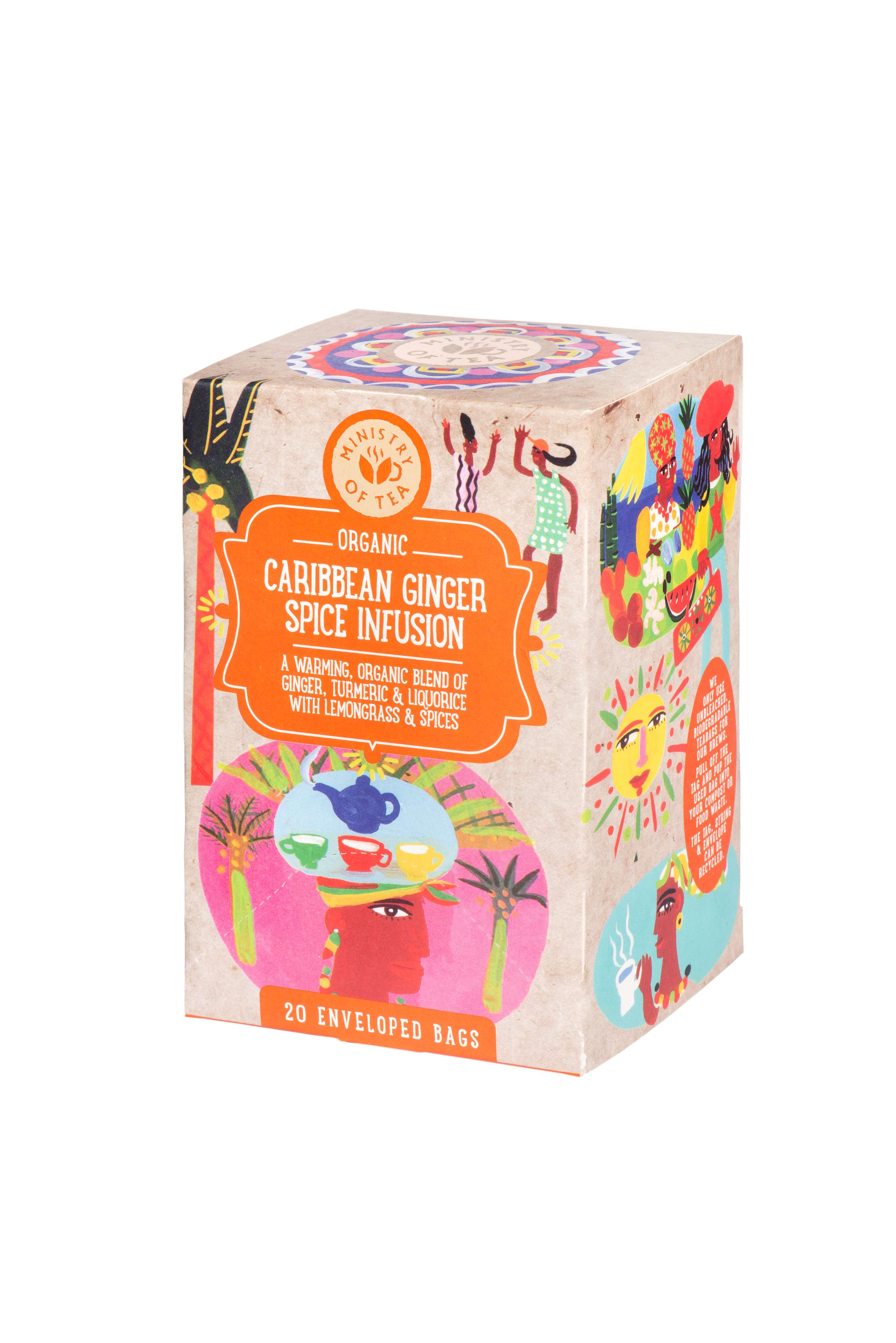 Ministry of Tea Org Caribbean Ginger Spice - 20bags