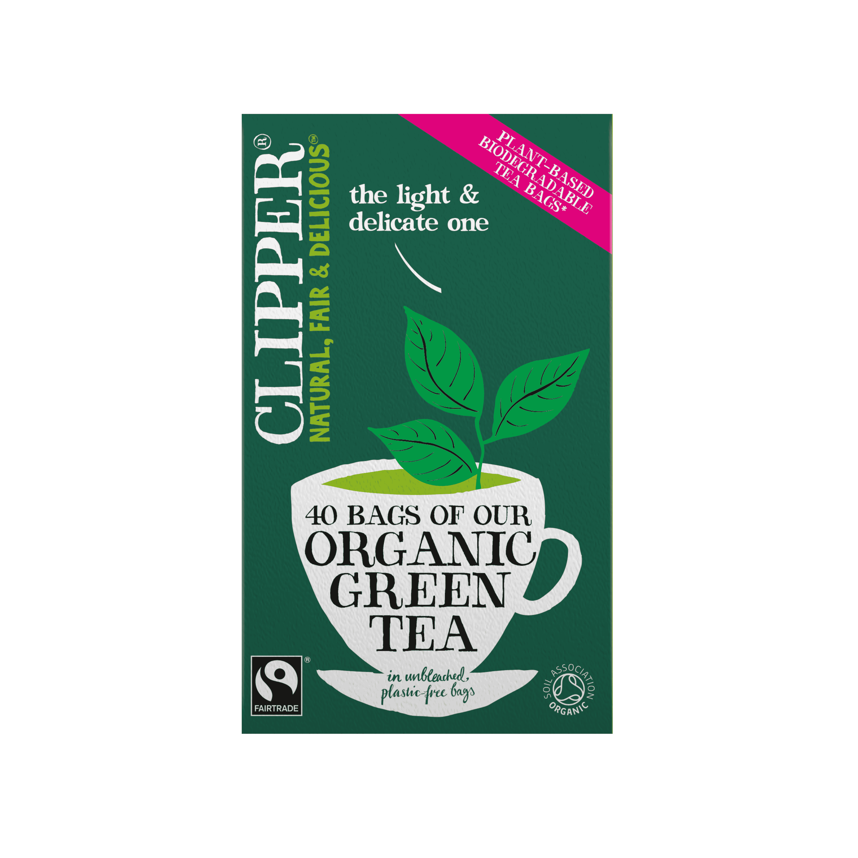 Clipper Fairtrade Green Tea Bags - 80g