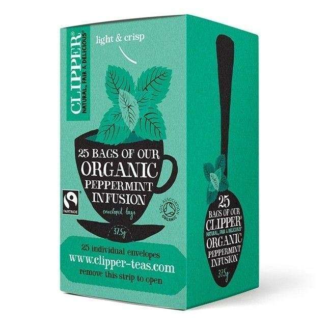 Clipper FT Organic Infusion Peppermint 25 Envelopes - 37g