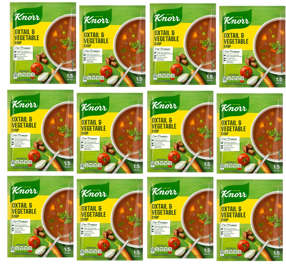 12 x Knorr Soup Oxtail & Veg 60G