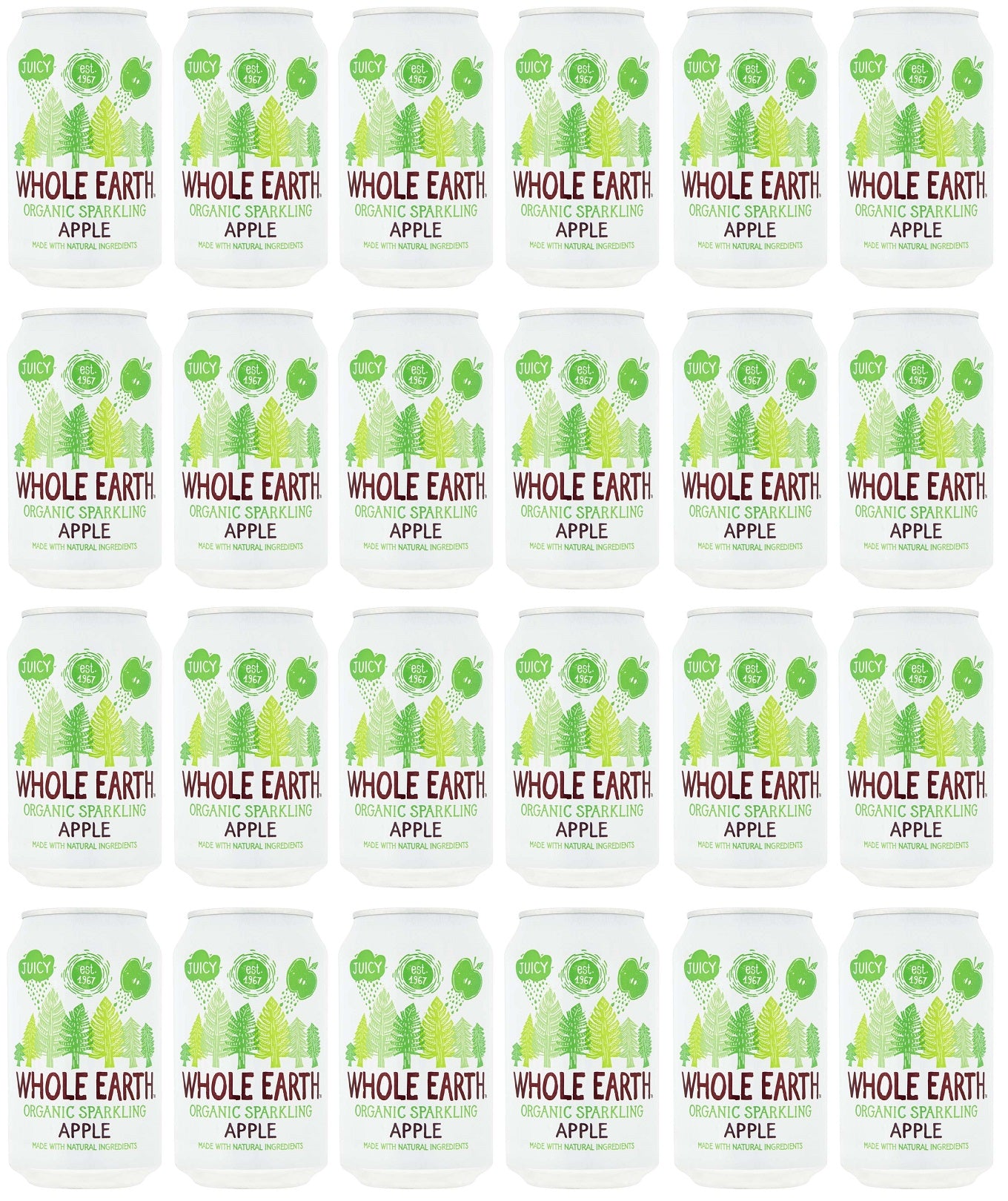 24 x Whole Earth Sparkling Apple - 330ml