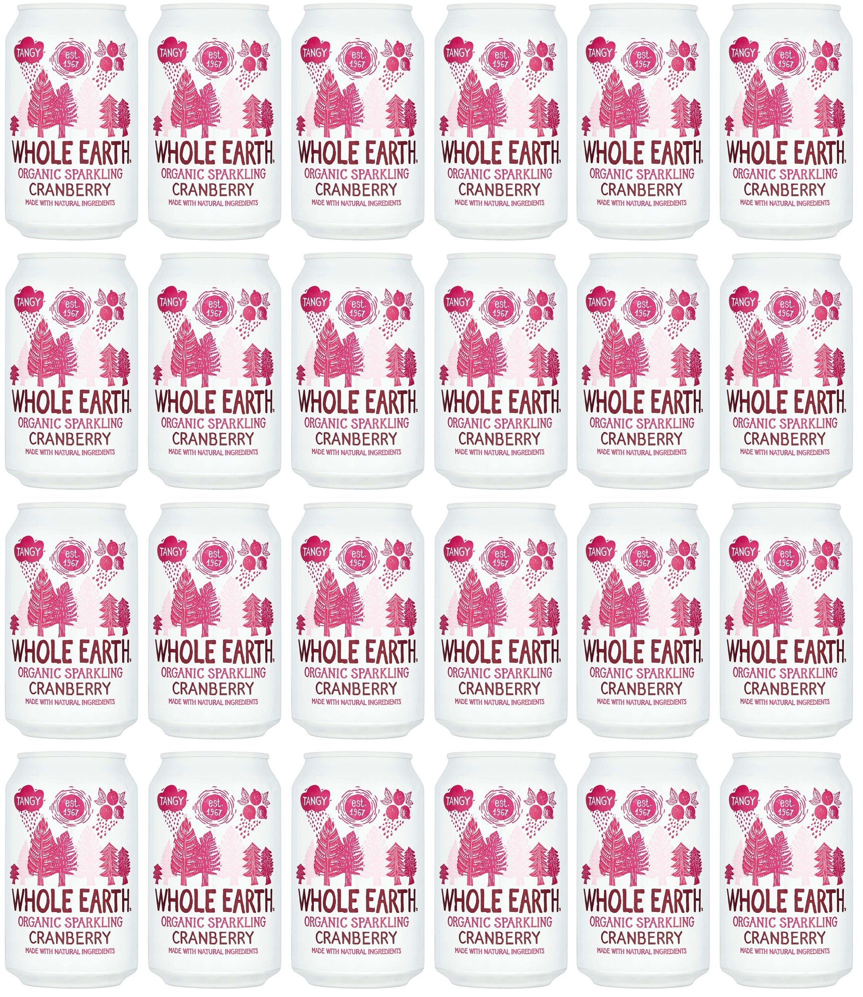 24 x Whole Earth Sparkling Cranberry - 330ml