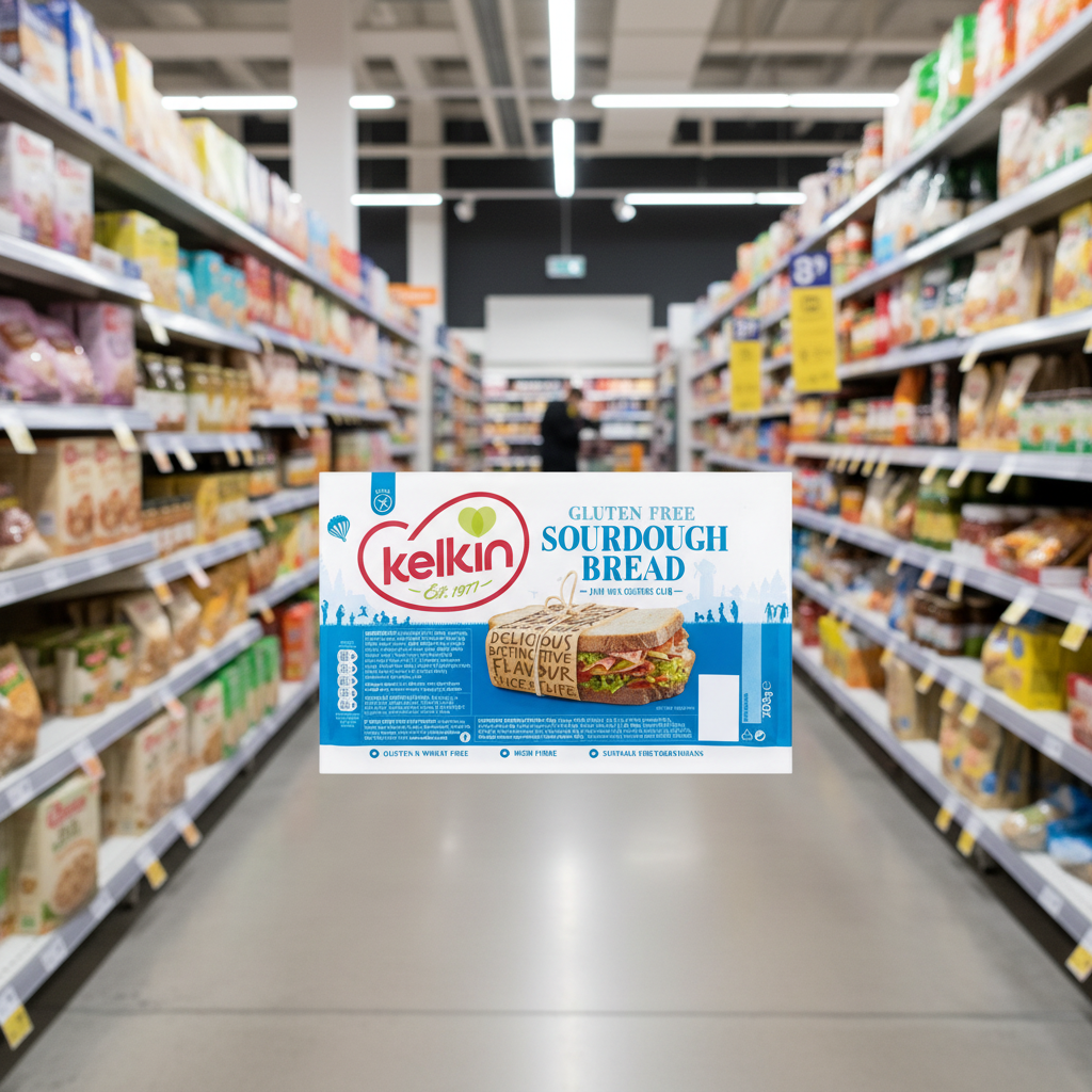 9 x Kelkin Gluten Free Sourdough Bread 200G