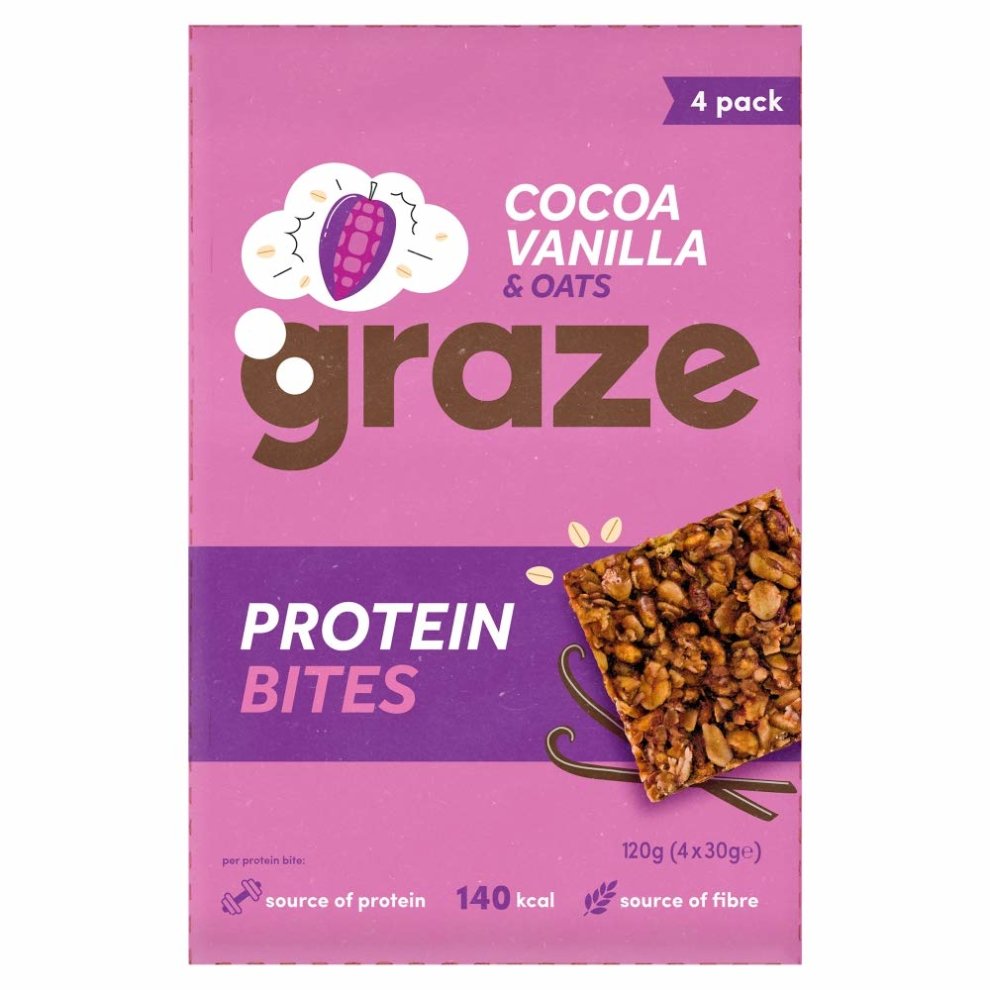 7 x Graze Cocoa Vanilla Oat Boosts 4 X 30G (120G)