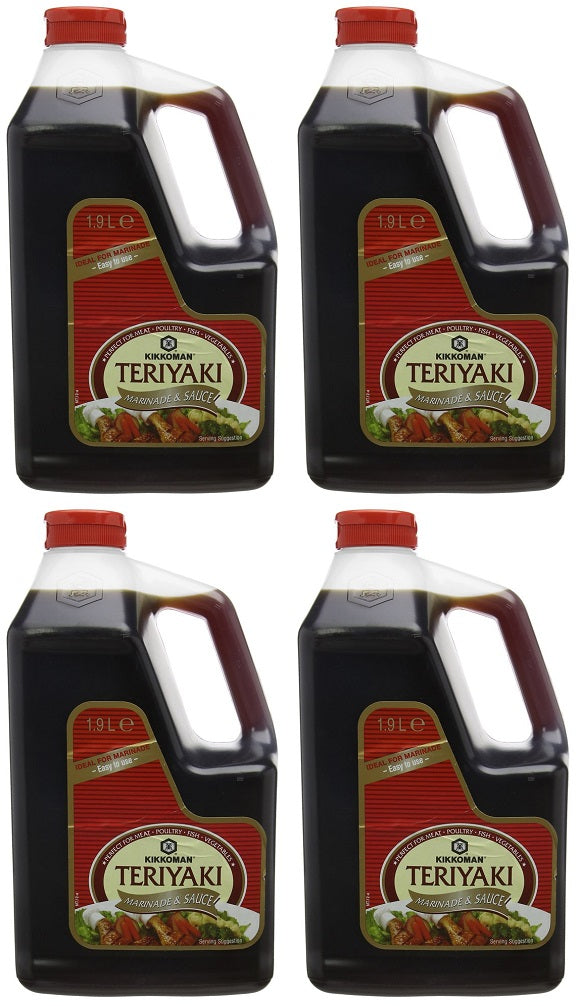 4 x Kikkoman Teriyaki Marinade 1.9L