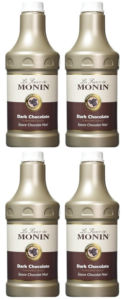 4 x Monin Sauce Dark Chocolate 1.89Lt