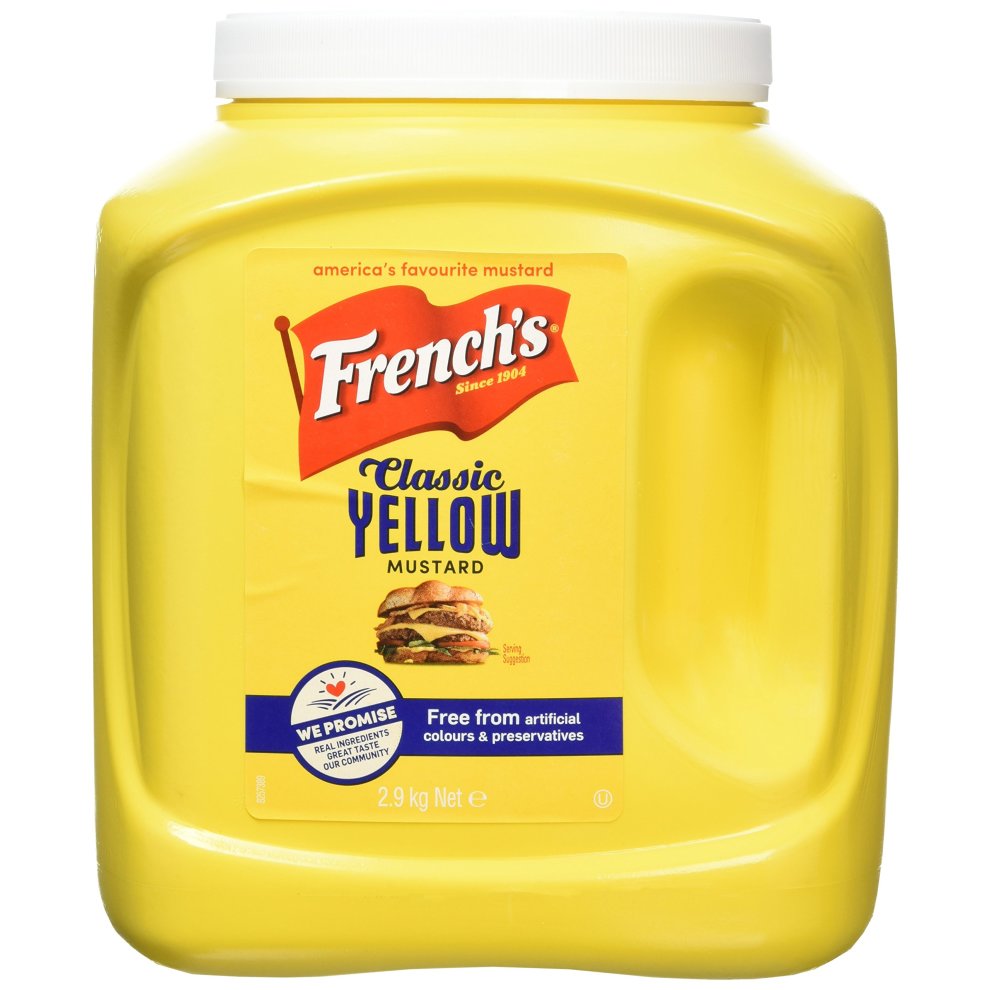 4 x French's Classic Yellow Mustard 2.9Kg