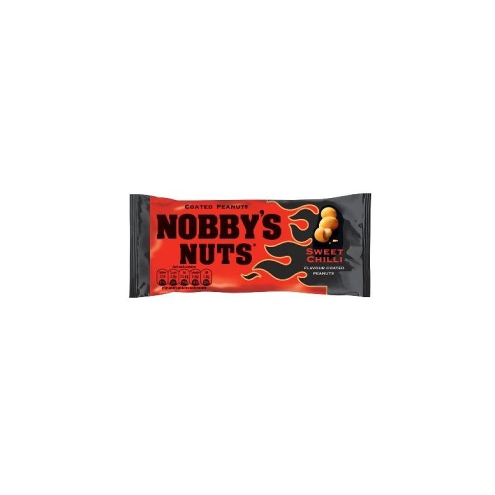 100 x Nobby's Nuts Sweet Chilli Flavour Coated Peanuts 40G