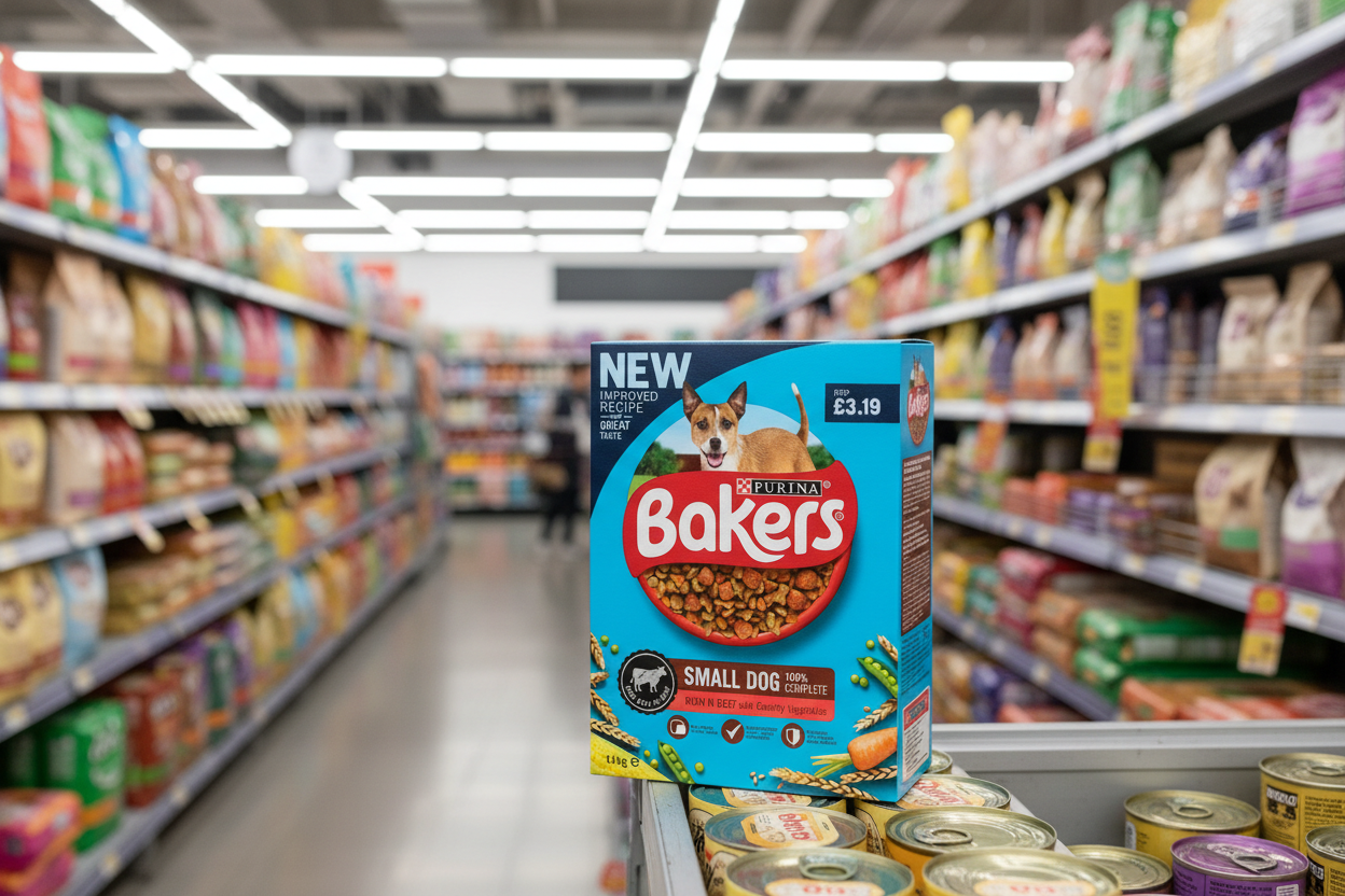 5 x Bakers Small Dog With Tasty Beef & Country Vegetables 1.1Kg