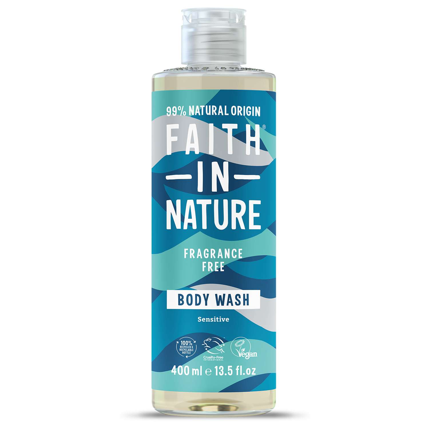 Faith In Nature Fragrance Free Body Wash - 400ml