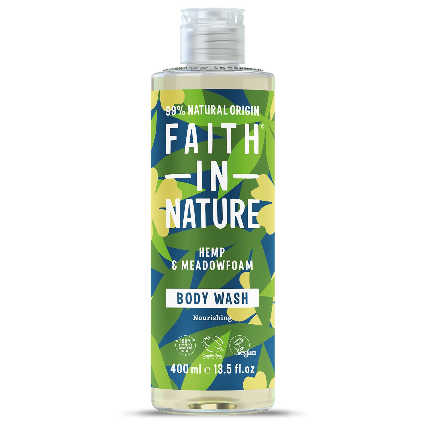 Faith In Nature Hemp & Meadowfoam Body Wash - 400ml