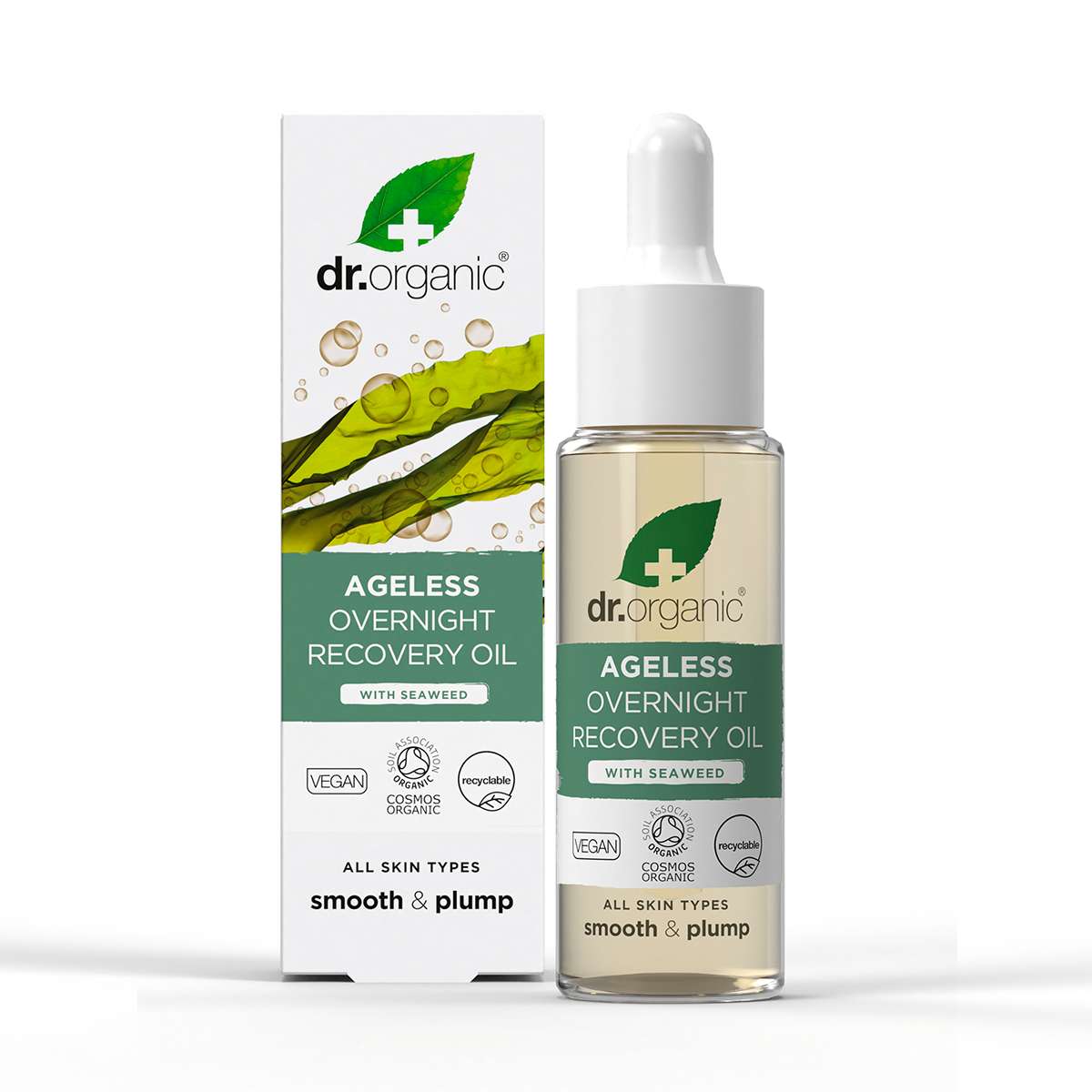 Dr Organic Seaweed Ageless Overnight Recovery Oil - 30ml