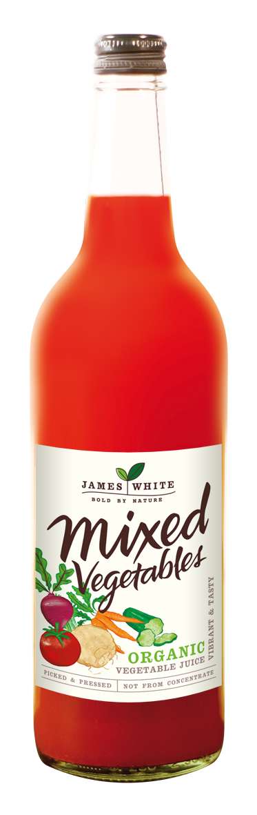 6 x James White Organic Vegetable Juice - 750ml