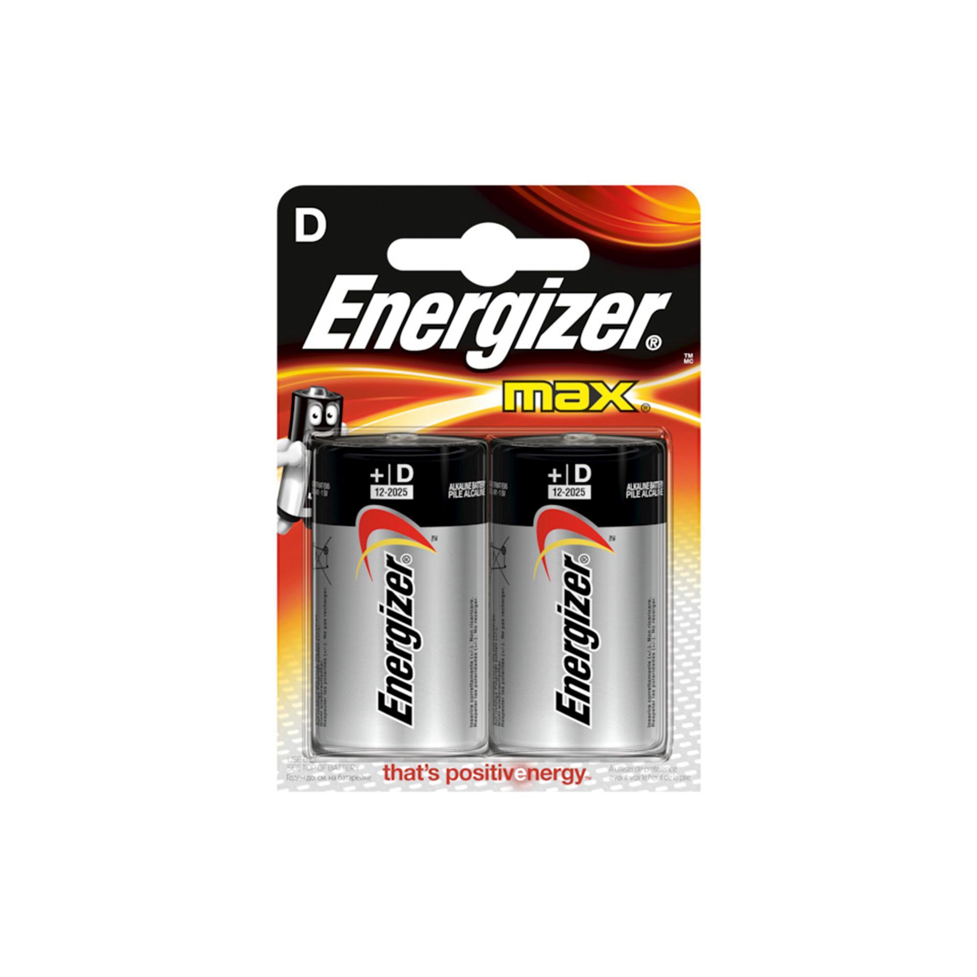 6 x Energizer Max D Batteries Alkaline 2 Pack