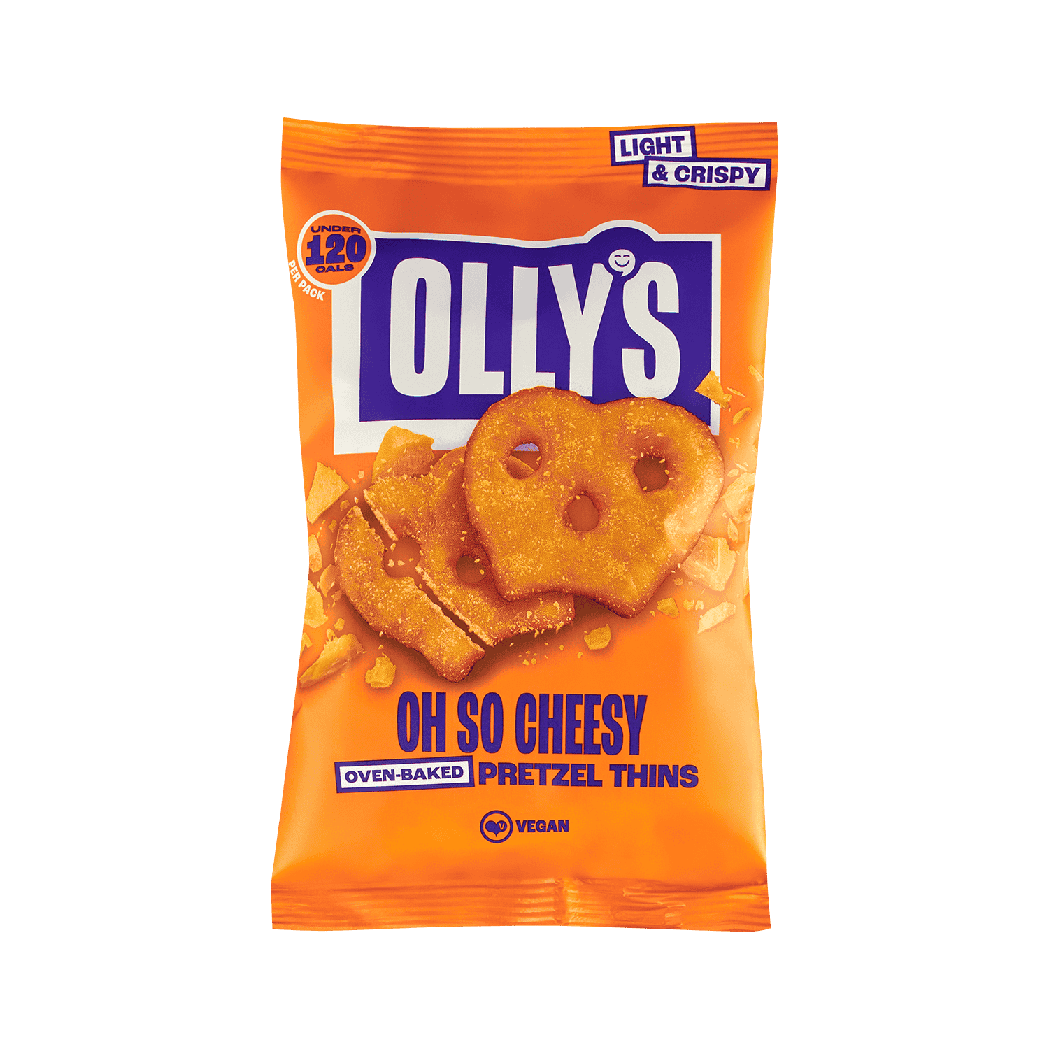 10 x Olly's Pretzel Thins - Oh So Cheesey - 35g